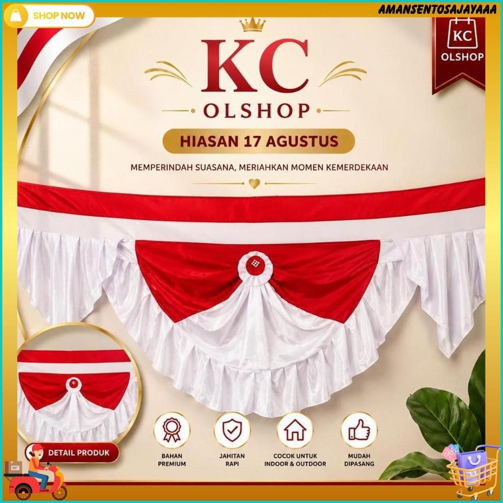 Bendera Background Merah Putih Cantik Bendera Backcgroun Merah Putih Terbaru Begron Merah Putih Harg