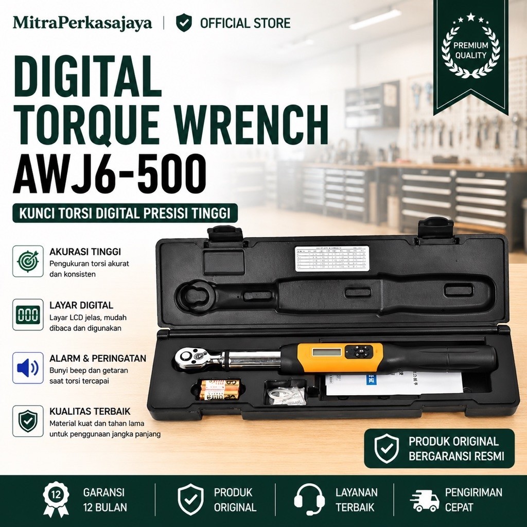 ALIYIQI AWJ6-500NM 3/4 Digital Display Torque wrench 500Nm precision