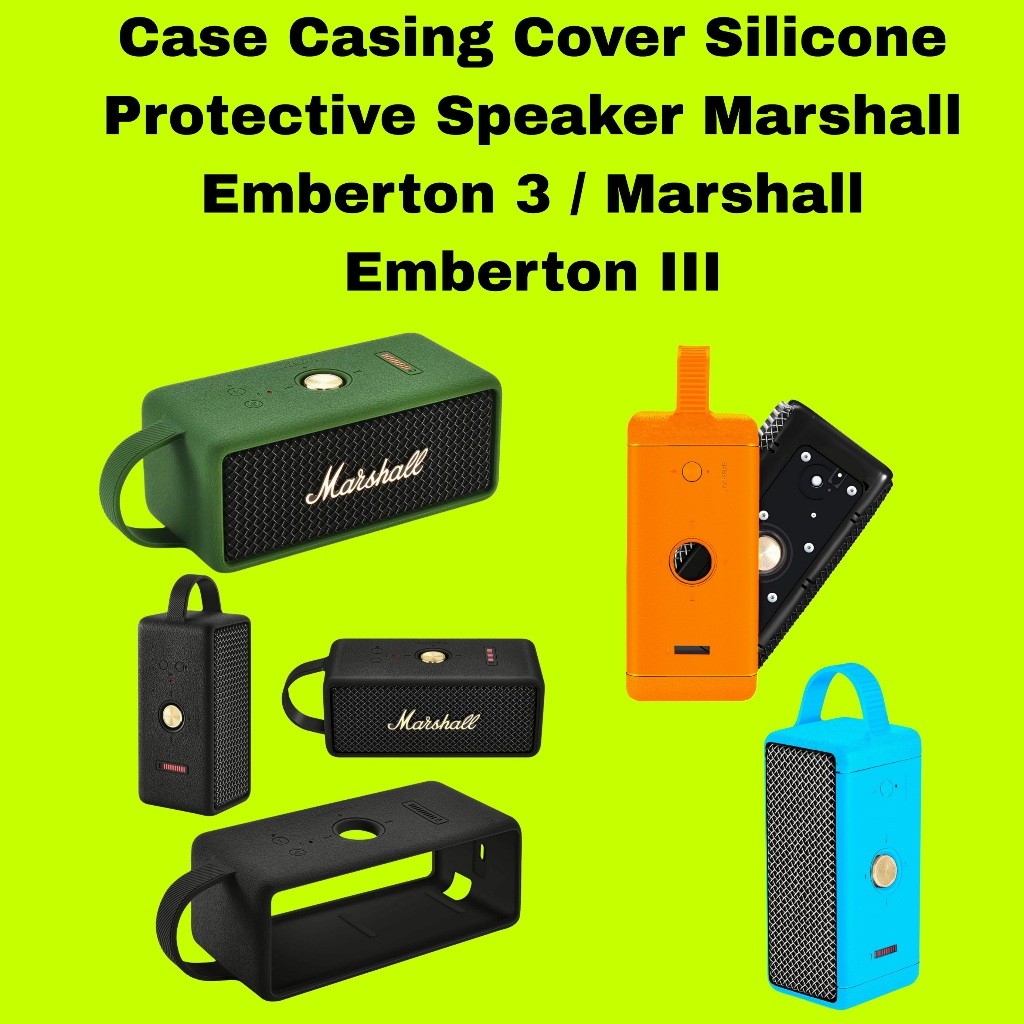 Case Casing Cover Silicone Protective Speaker Marshall Emberton 3 / Marshall Emberton III + Carabine