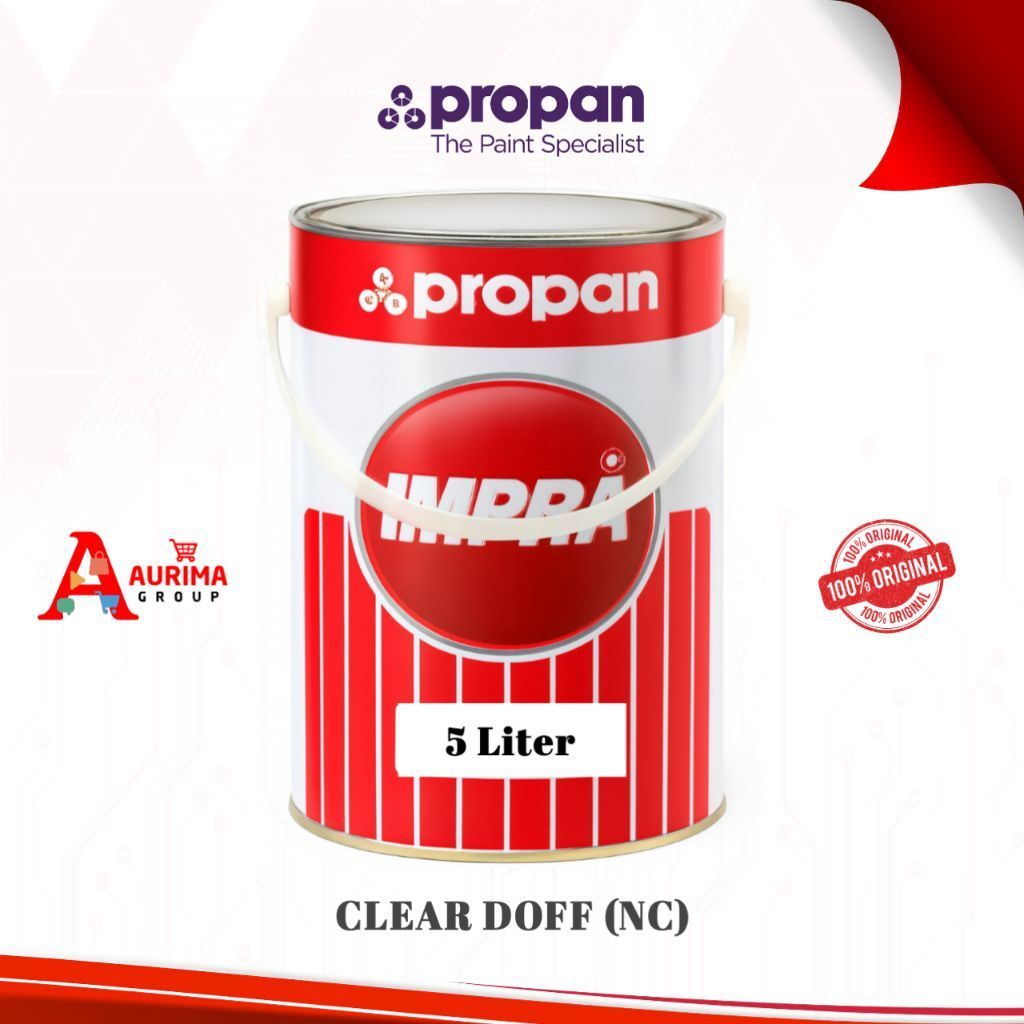 CAT IMPRA MELAMIN CLEAR DOFF NC 5LITER CAT FINISHING KAYU BERKUALITAS ORIGINAL