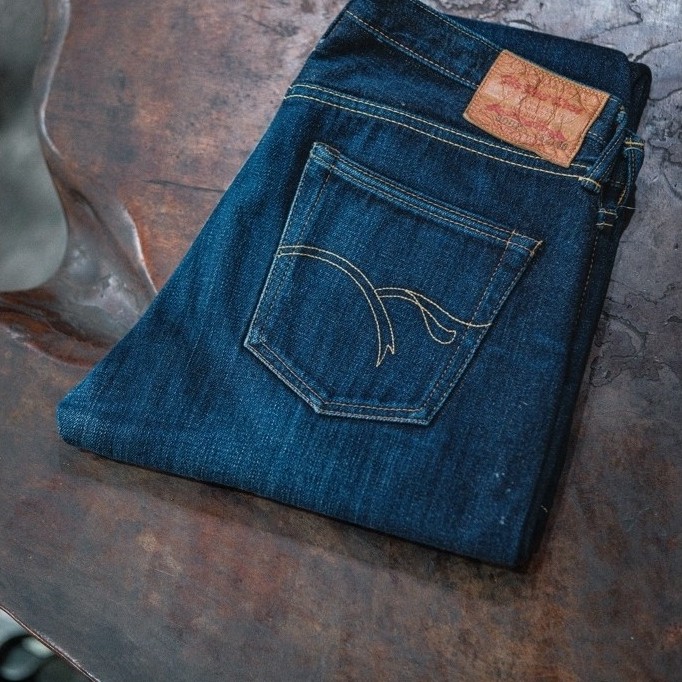 The Flat Head 3002 Slim Tapered 14.5 Oz Selvedge Denim Made in Japan - Size 32