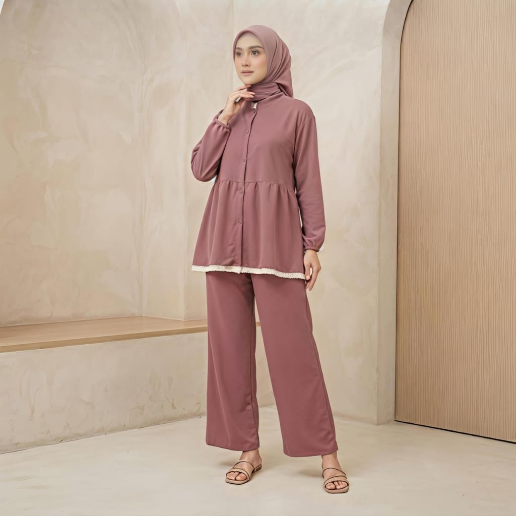 ONE SET NAGITA  KNIT RIB JAPAN PREMIUM // ONE SET WANITA KNIT KENIAN // ONE SET WANITA VIRAL TERBARU