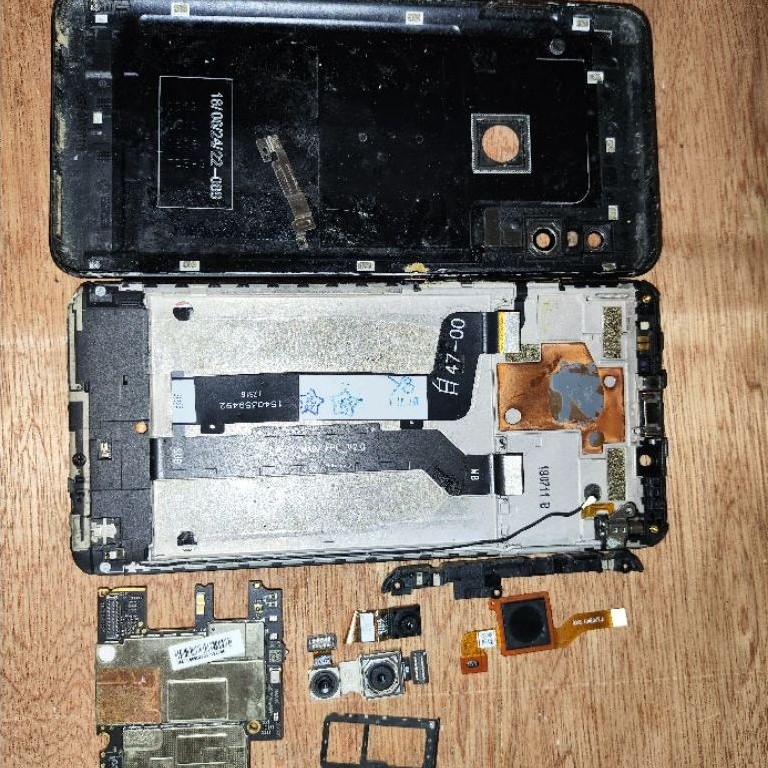 Copotan Redmi Note 5/Pro Mesin matot segel, Frame Lcd+charger+buzzer, Fingerprint, Kamera, Slot SIM,