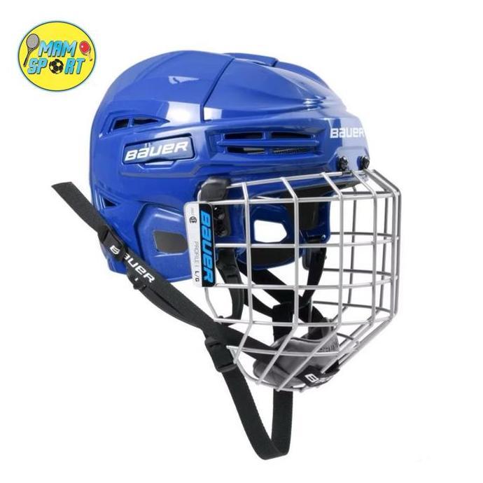 BAUER 4500 HOCKEY HELMET COMBO BLUE HELM HOKI HIS