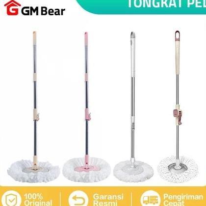 GM Bear Tongkat Pel + Kain Pel Set - Mop Stick Set with Headmop