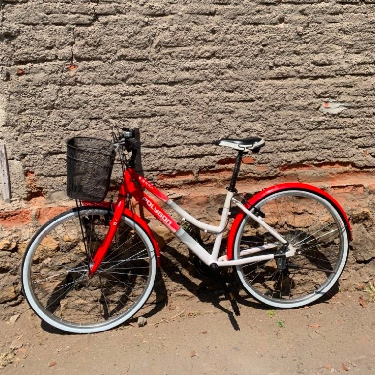 Sepeda Dewasa Polygon Sierra 26 Inch Alloy Keranjang Merah frame alloy