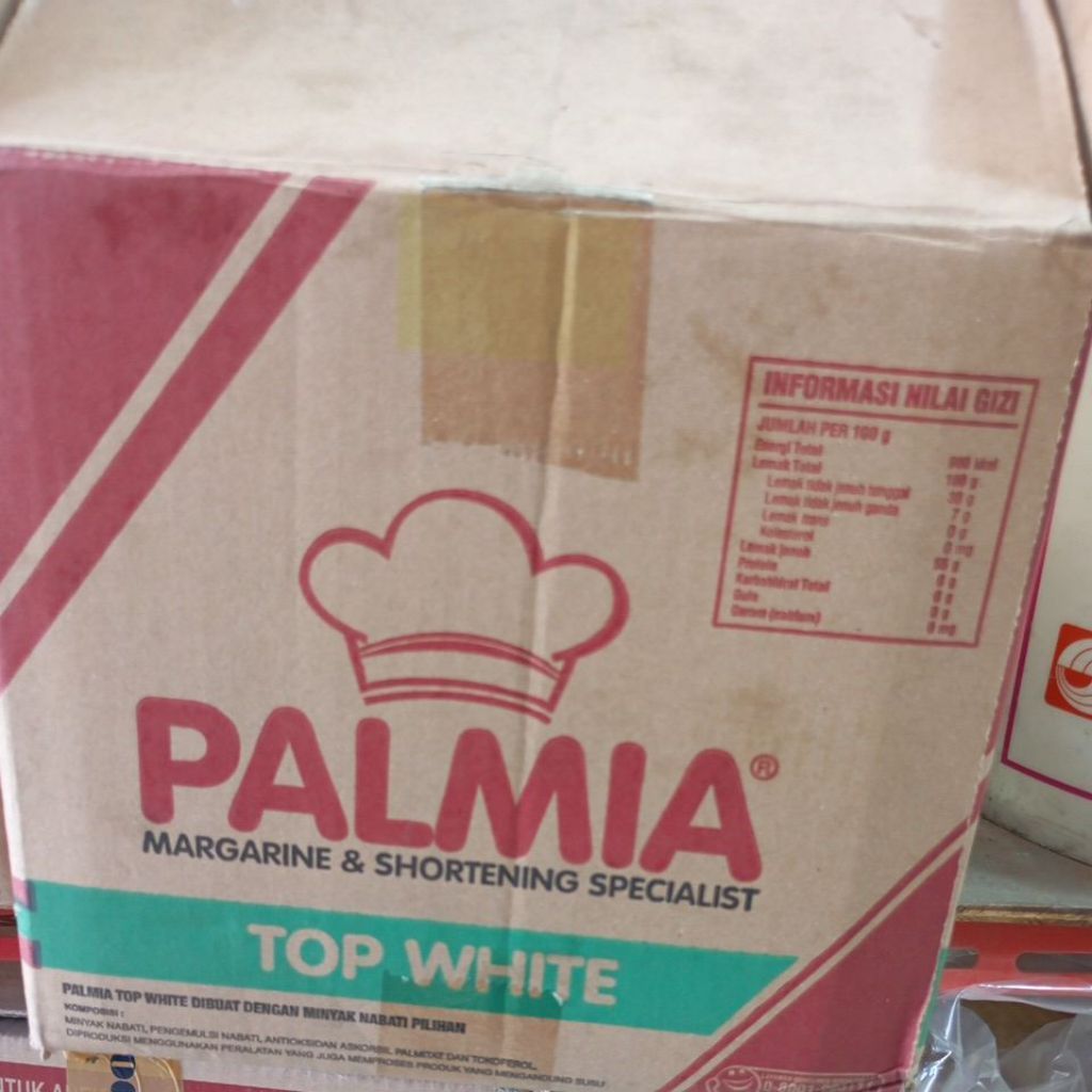 PALMIA TOP WHITE Margarine and Shortening repackk 500g / Margarin Putih untuk Bakpao Mantao