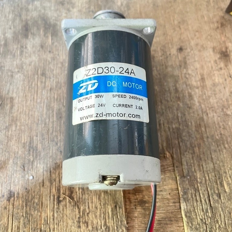 Dc Motor ZD Z2D30-24A 24V Tanpa Gearbox Rpm 2400