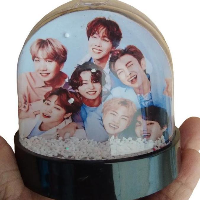 Ditafiraa45 - Bingkai foto glitter snowball snowglobe custom