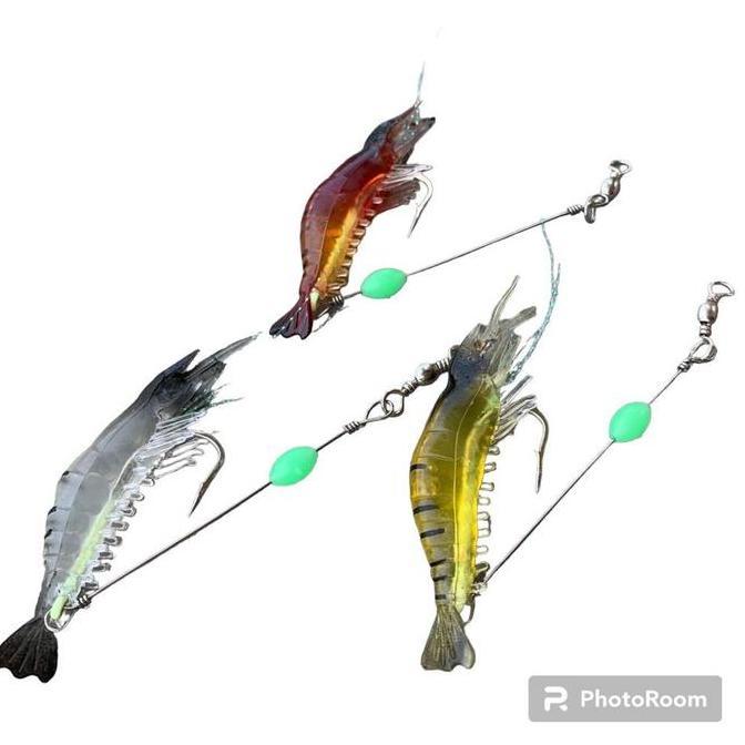 (Good) UDANG BUATAN + KAIL Untuk Umpan Casting Ikan