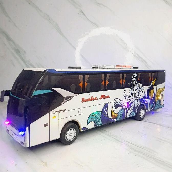 Miniatur Bus Sumber Alam Dolalak Legacy Sky Sr2 HD Prime Hino RK8