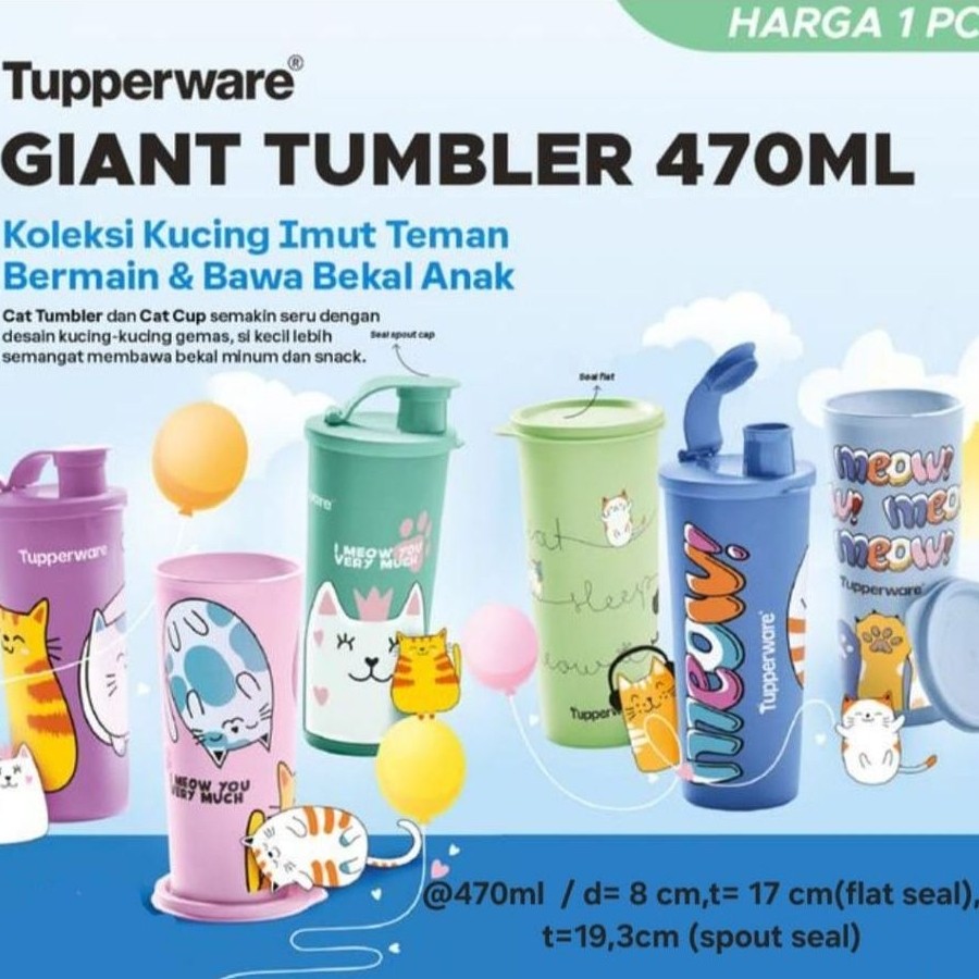Giant Tumbler Tupperware 470ml