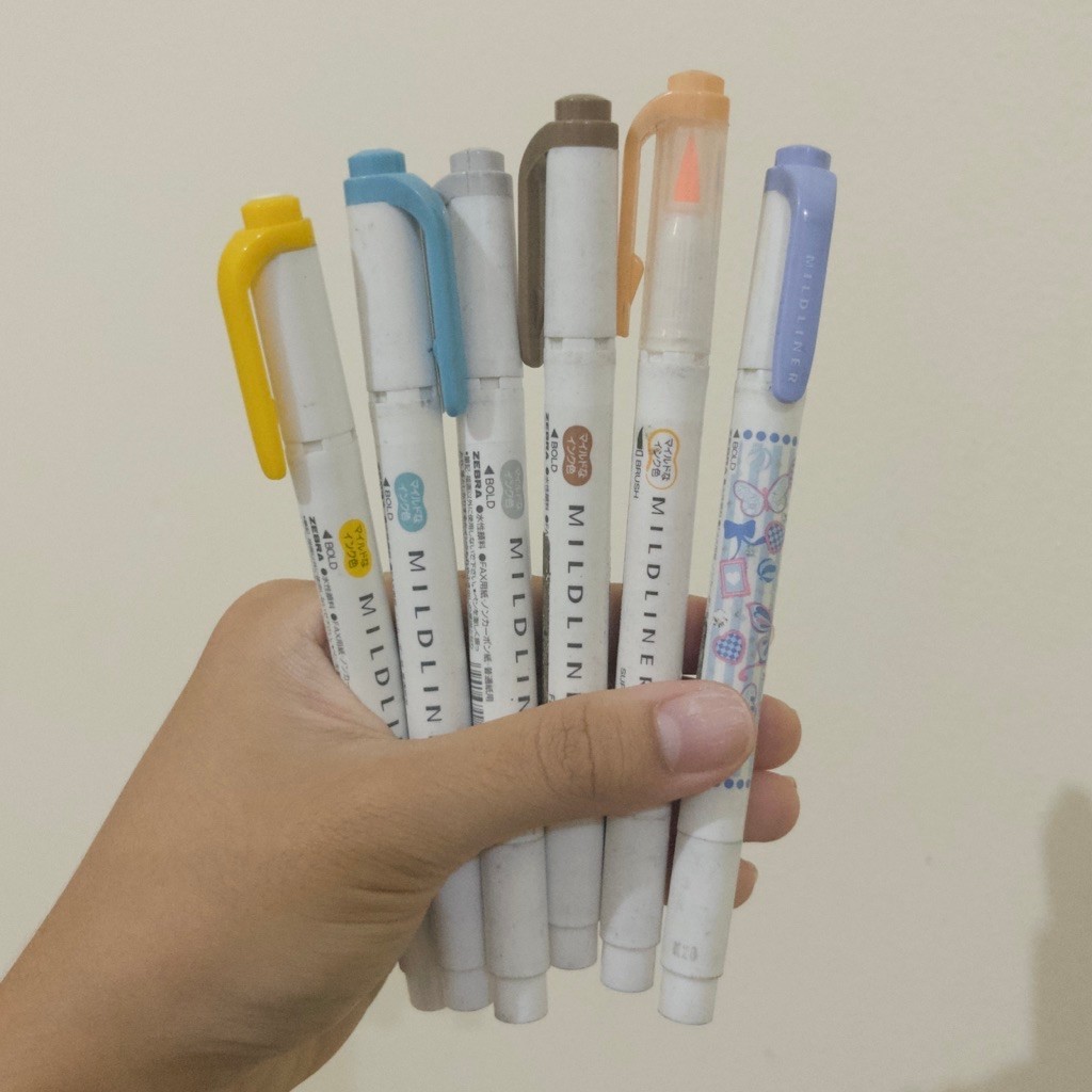 Zebra Mildliner & Mildliner Brush