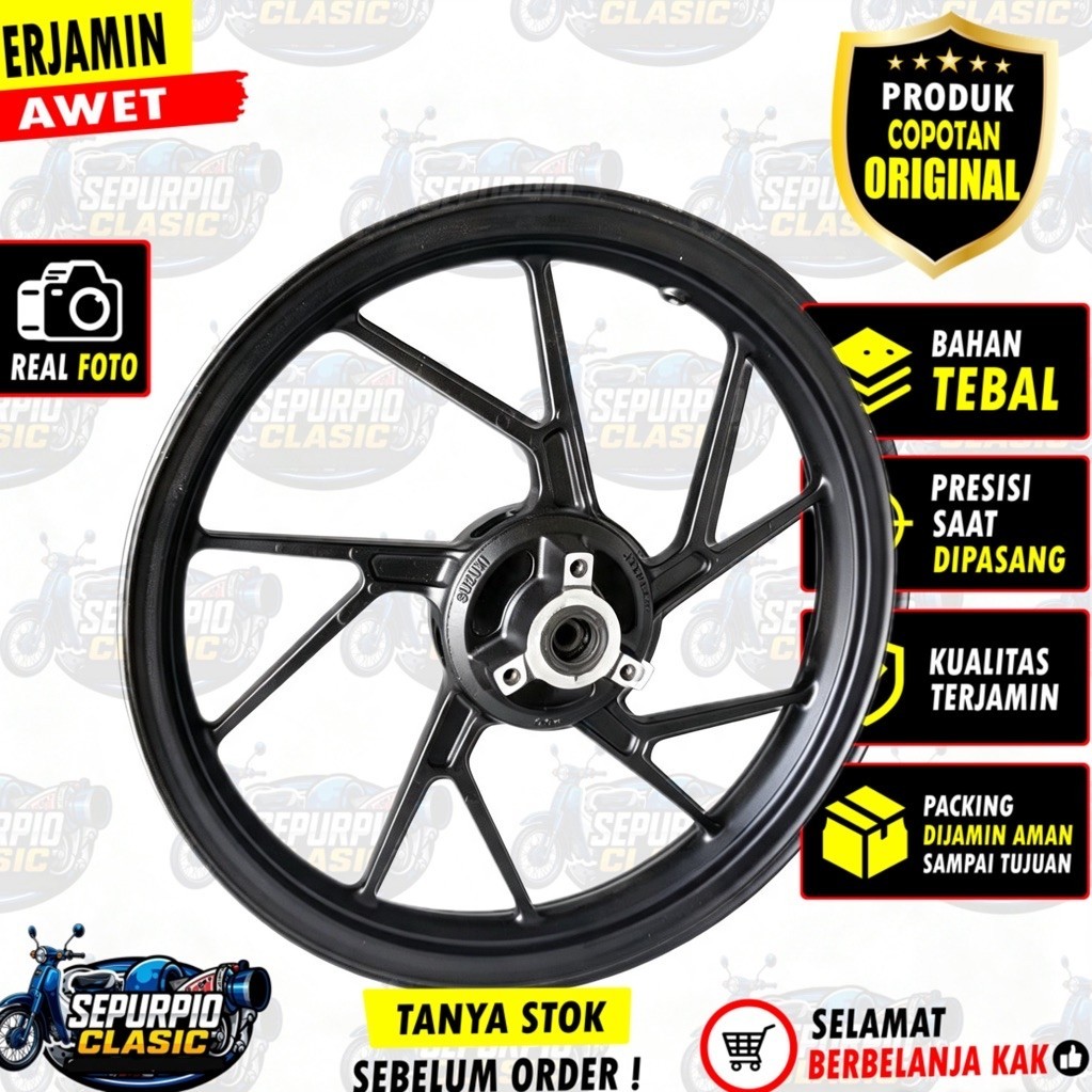 velg belakang satria fu original ring 17
