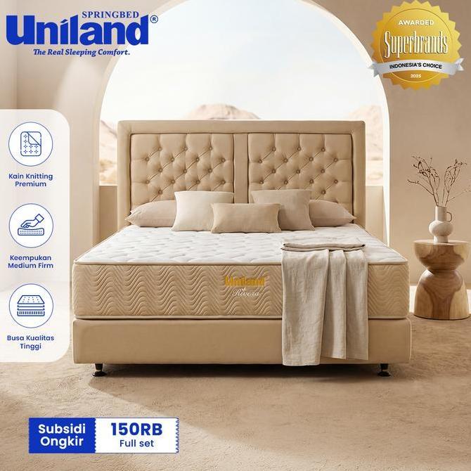 Promo Uniland Springbed Rivera Brilliant Firmtop Spring Bed Full Set