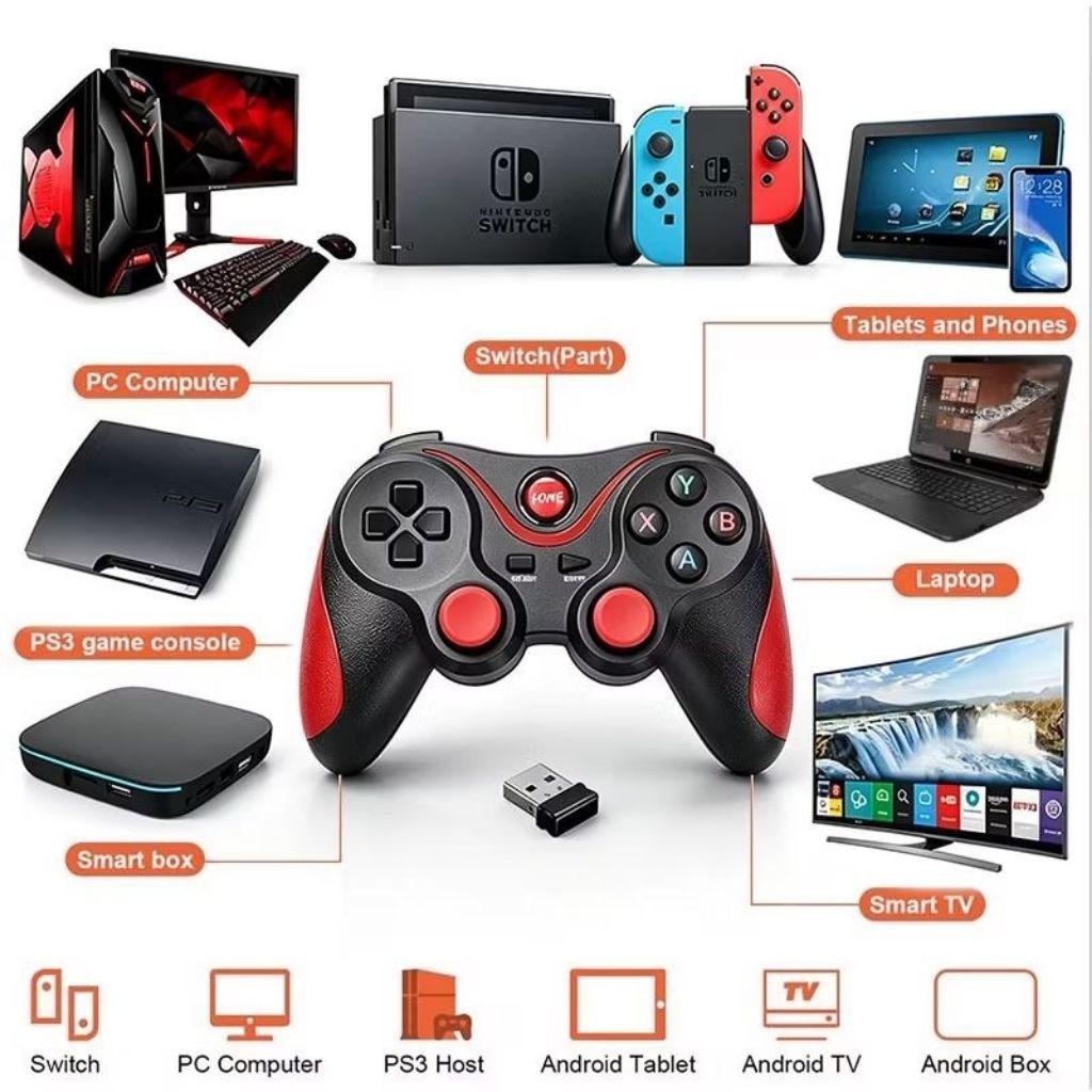 NEW PRODUCT GAMEPAD X3/ GAMEPAD JOYSTICK CONTROLLER X3/ GAMEPAD ANDROID BLUETOOTH WIRELESS X3 IOS