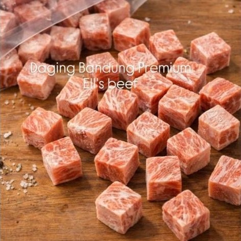 Saikoro Meltique 500gr | Daging Sapi Kotak | Grill BBQ | Halal