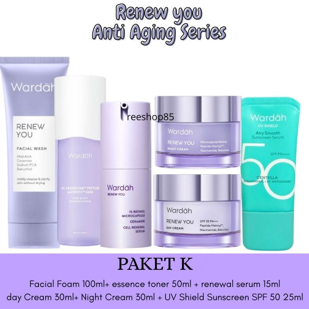 Wardah Renew You Anti Aging Series | Wardah Paket Renew You | Skincare Wardah