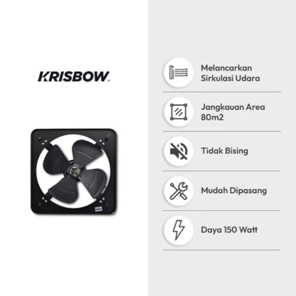 AZKO KRISBOW EXHAUST FAN METAL 16INC/AZKO KRISBOW WALL EXHAUST METAL FAN 16INC/EXHAUST INDUSTRIAL/EX