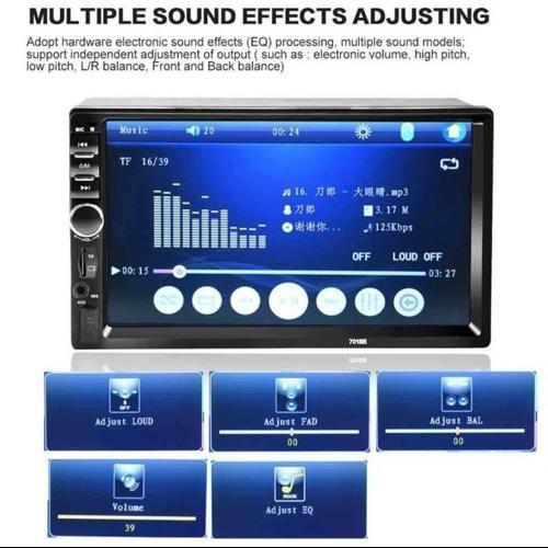 HEAD UNIT 2 DIN CAR MP5 PLAYER 7 INCH KAMERA BELAKANG