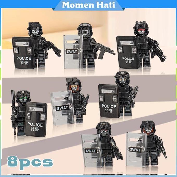 Isi 8 Mainan Tentara Kecil Kecil / Boneka Militer / Mainan Figure Tentara Khusus Tiongkok