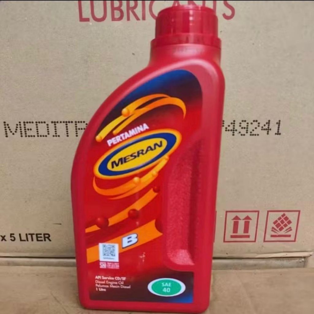 Oli Pertamina Mesran B40 1 Liter Oli Pelumas Mesin Pertamina Mesran