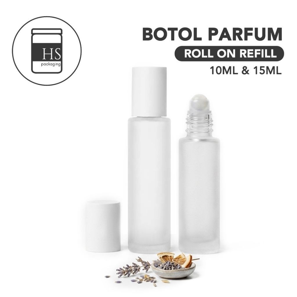 HS Packaging - Botol Parfum Kaca Roll On Refill 10ml & 15 ml/Botol Parfum