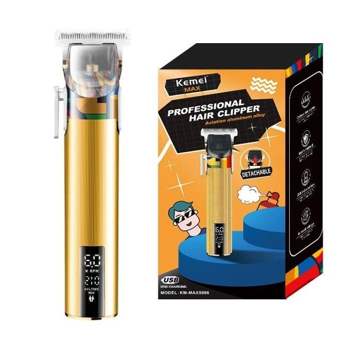 KEMEI KM-MAX5086 PEMOTONG CUKUR RAMBUT ELEKTRIK T9 LCD