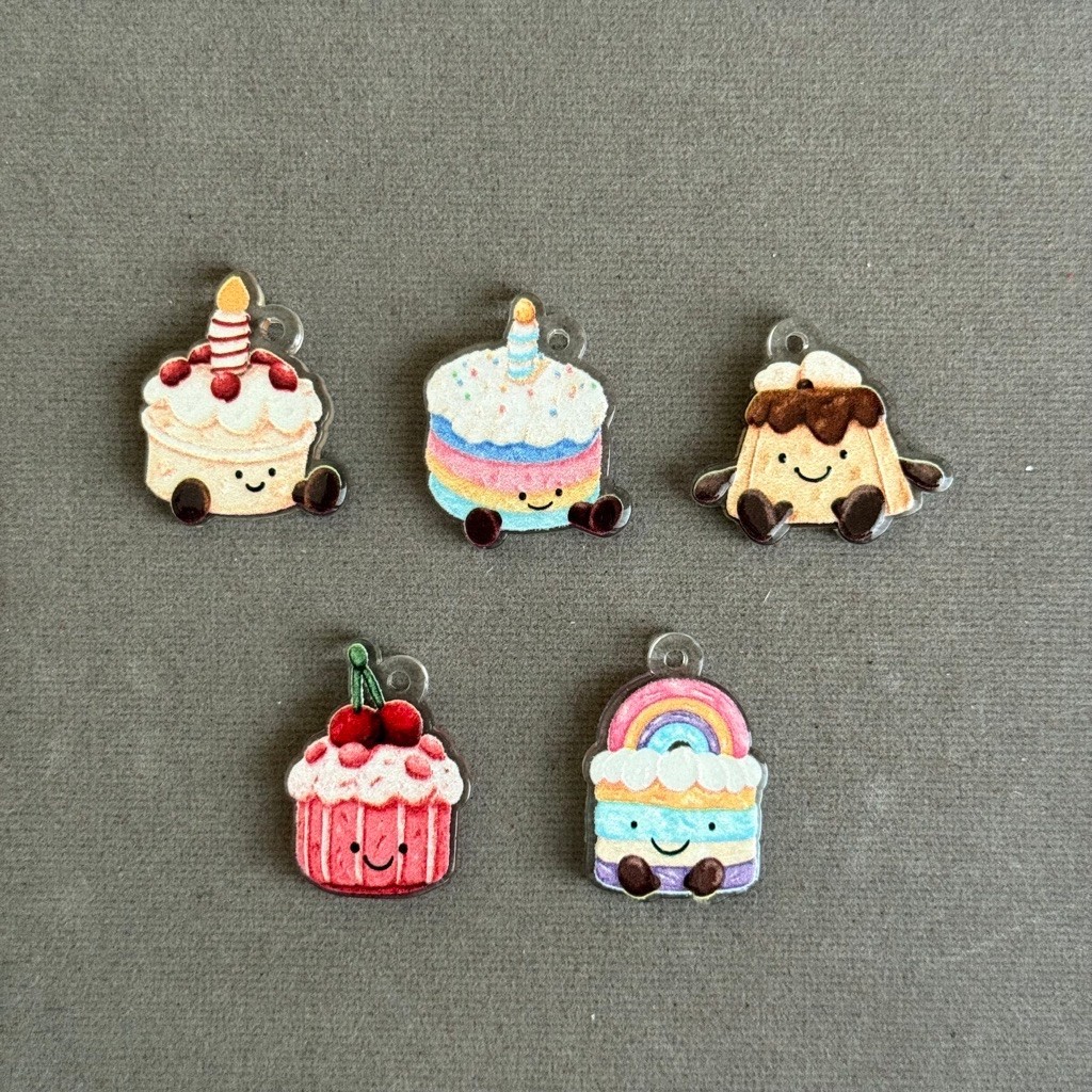 [1 pc] BANDUL JELLYCAT Dessert Kue Pudding Cake Timbul Manik lucu jellycat cherry