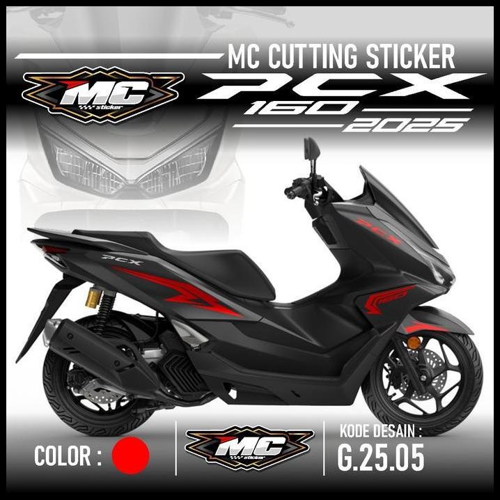HOT DEAL (PREMIUM) CUTTING STICKER STRIPING PCX 160 NEW 2025 - AKSESORIS MOTOR STIKER HONDA PCX 160 