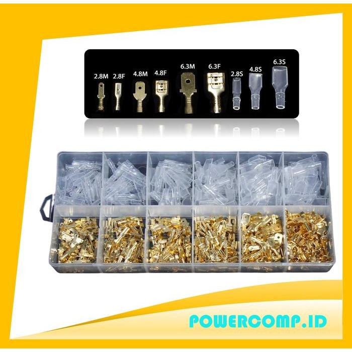 Taffware GB7 Skun Terminal Gepeng Insulated Connector Male Female 720 PCS - Connection Terminal 720 