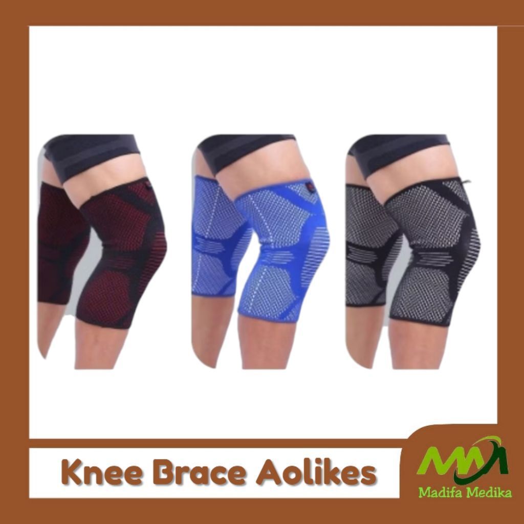 Deker Lutut Bahan Nilon Elastis Aolikes   Deker Kaki Aolikes