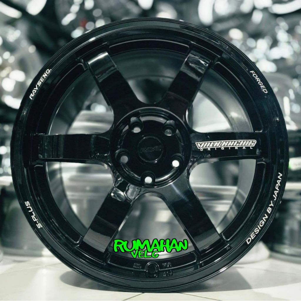 velg racing r18 TE37 SAGA PLUS DENGAN lebar 8,5 pcd 5X114,3 velg mobil ring 18 pnp untuk Innova rebo