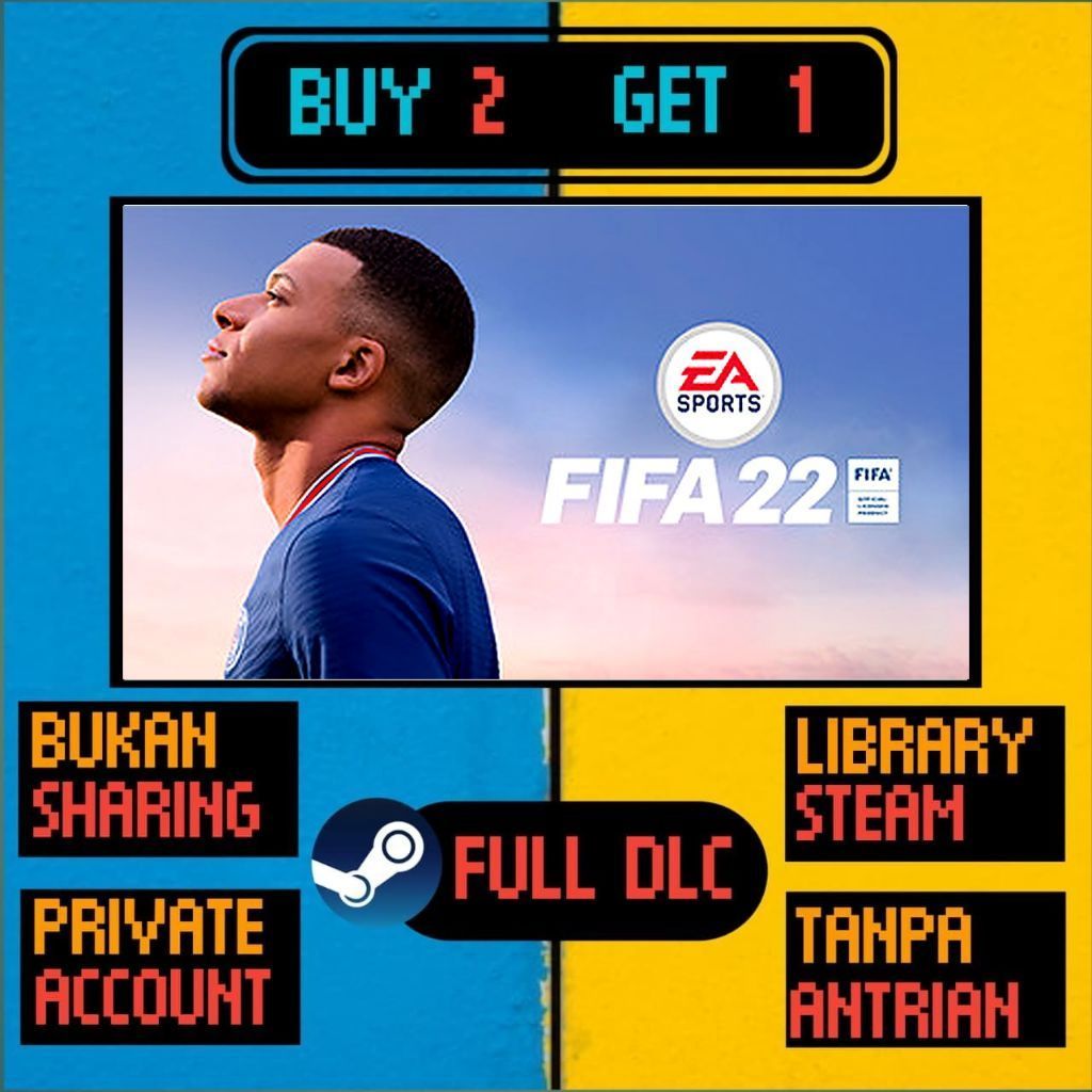 FIFA 22 Game Steam Private Beli 2 Gratis 1
