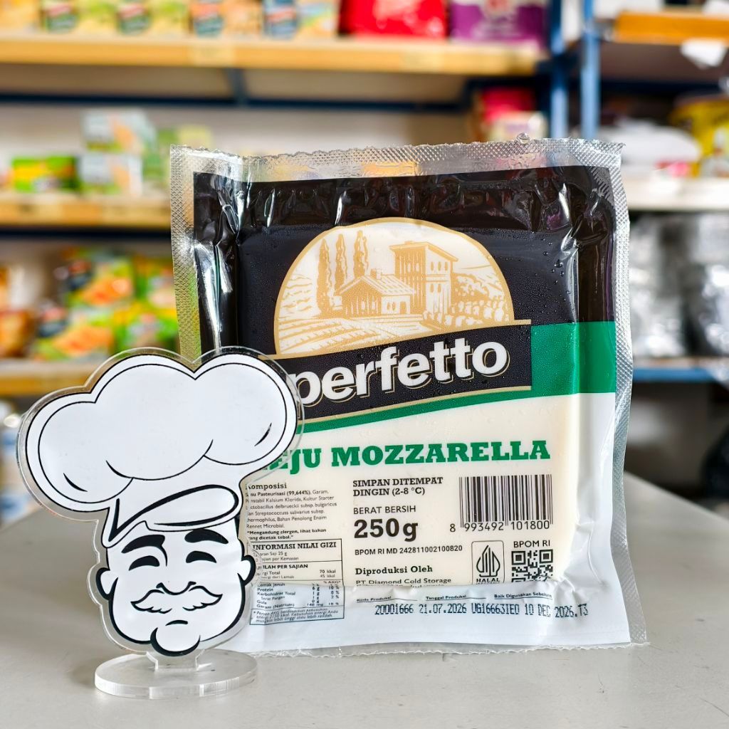 Perfetto Mozarella 250Gr Keju Mozarella / Mozarella Cheese Perfetto 250Gr