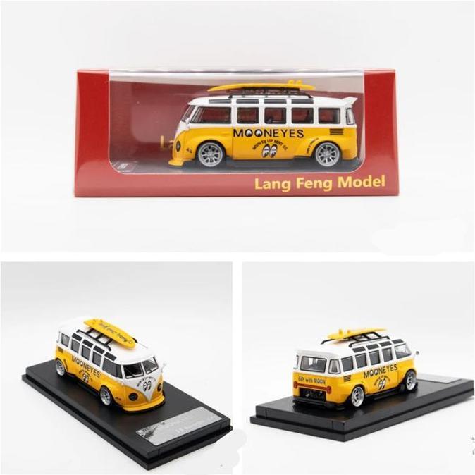 LF Model 1/64 VW T1 Combi Mooneyes Diecast Volkswagen