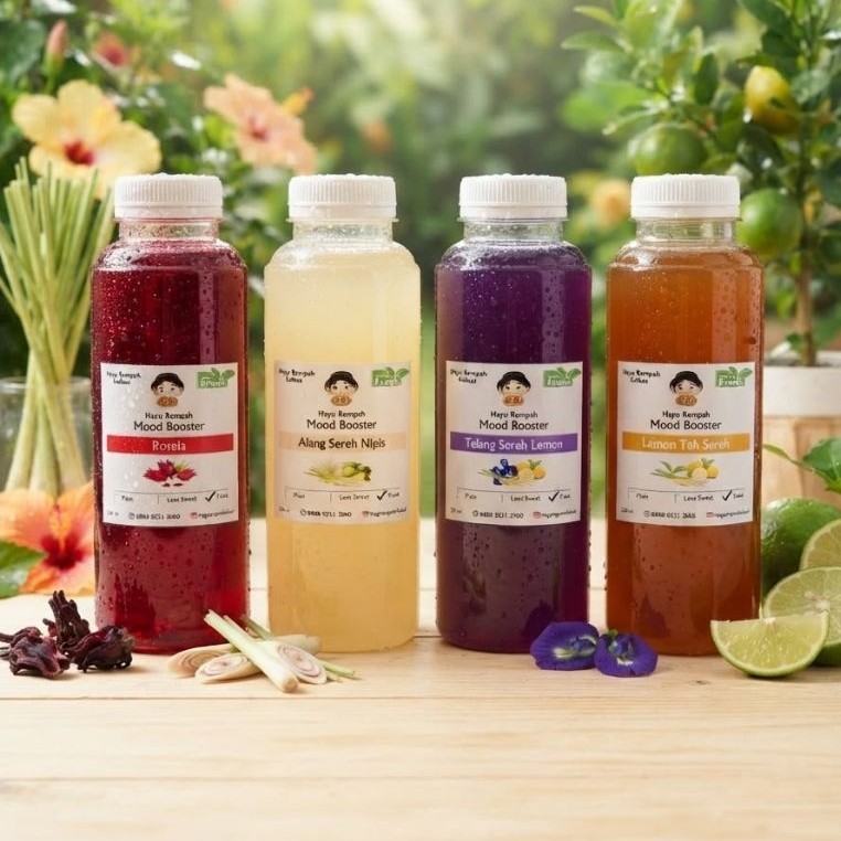 Refreshing series / Rosella /Lemon telang sereh/Alang sereh nipis/Lemon teh sereh 250ml