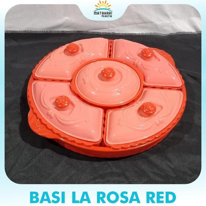 Basi Prasmanan Bulat La Rosa/Prasmanan Plastik/Basi Prasmanan Bulat/Basi Plastik Putar/Prasmanan Put