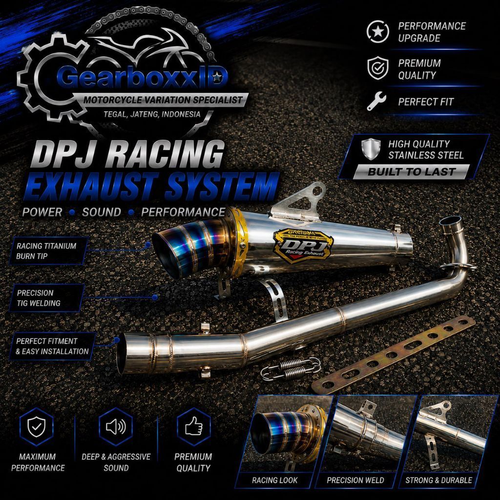 Knalpot DPJ Knalpot Racing Dpj Satria Fu Jupiter Mx Old/New Sonic MX King Supra Gtr