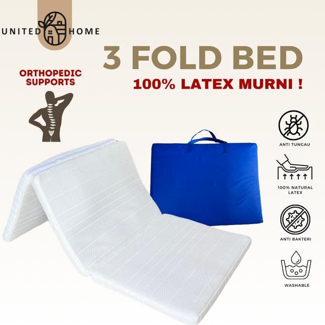 (Good) Masterpiece Kasur Lipat 3 Fold Latex / Kasur Lantai Latex