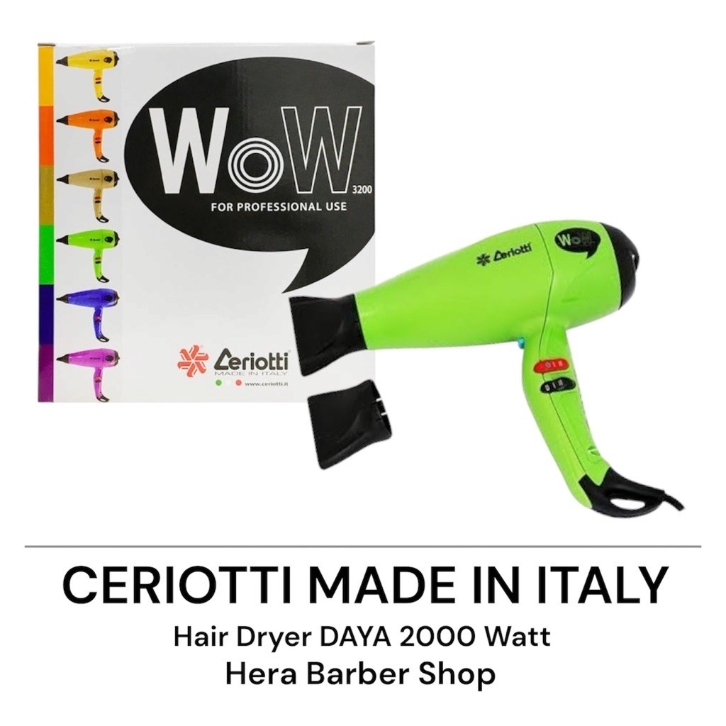 Ceriotti WOW Hair Dryer Daya 2000 Watt Made In Italy