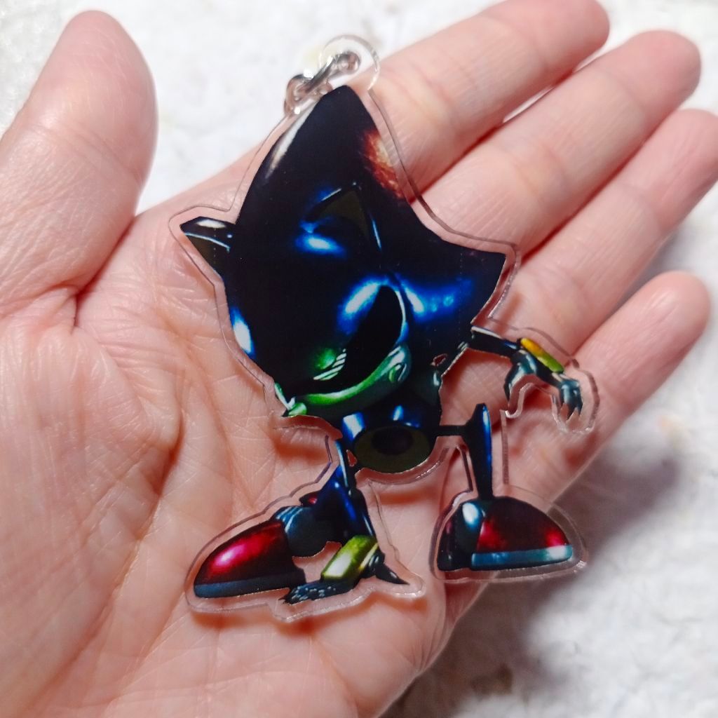 ganci METAL SONIC keychain gantungan kunci Metal Sonic