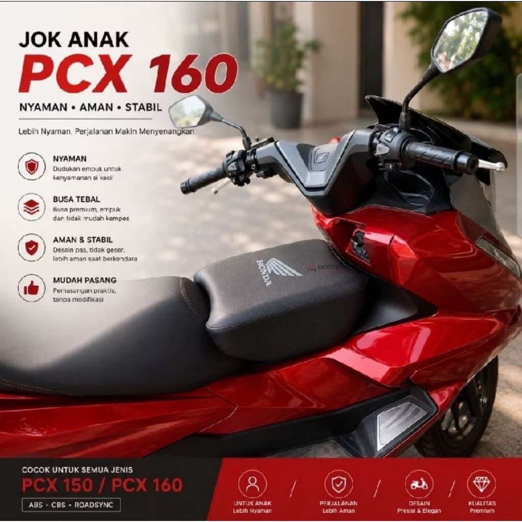 Jok Anak Untuk Motor Pcx 160 Pcx 150 Jok Tambahan Anak Depan Motor Pcx 160 Pcx 150
