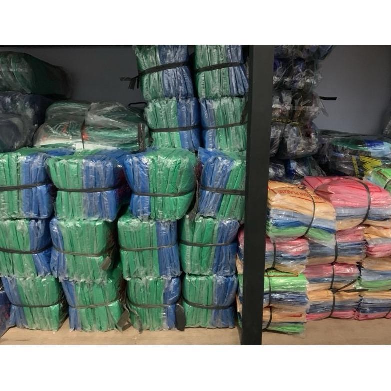 value pack 12pcs mantel plastik lengan panjang/mantel plastik terusan/jas hujan plastik lengan panja