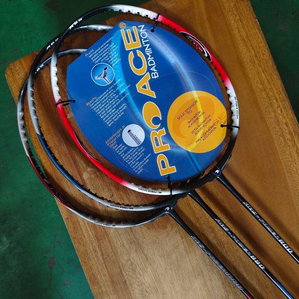 Raket Badminton Pro Ace ABS power 800, 880,& 1000 3UG5 30LBS Original