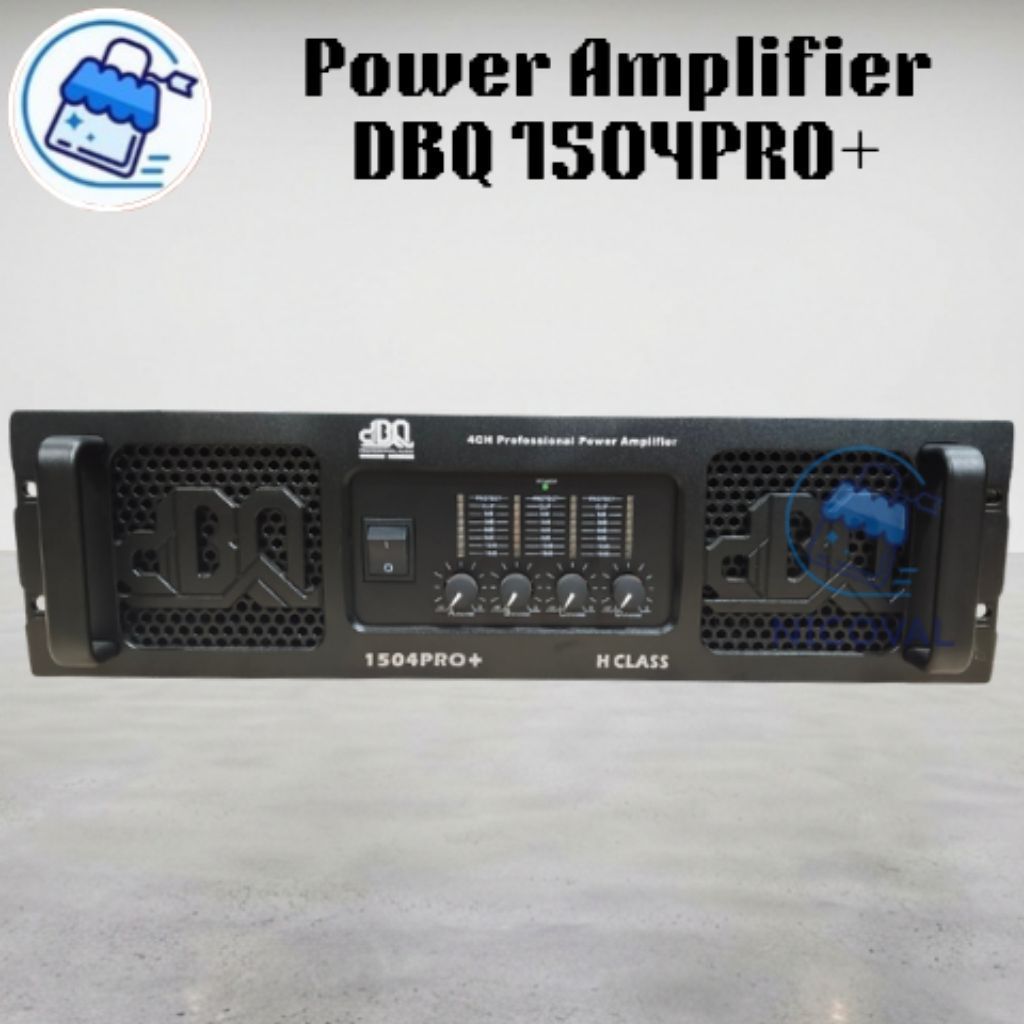 Power Amplifier dBQ 1504 + PRO Original dBQ 1504+ Pro 4 Channel Class H 4 x 1500 Watt