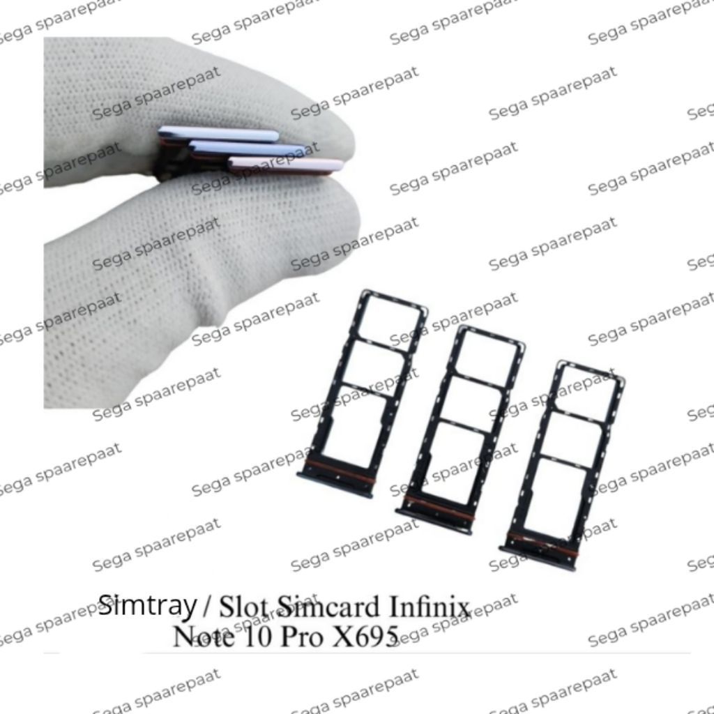 Simtray Slot Simcard Infinix Note 10 Pro X695 Holder Kartu SIM 3 Slot purple