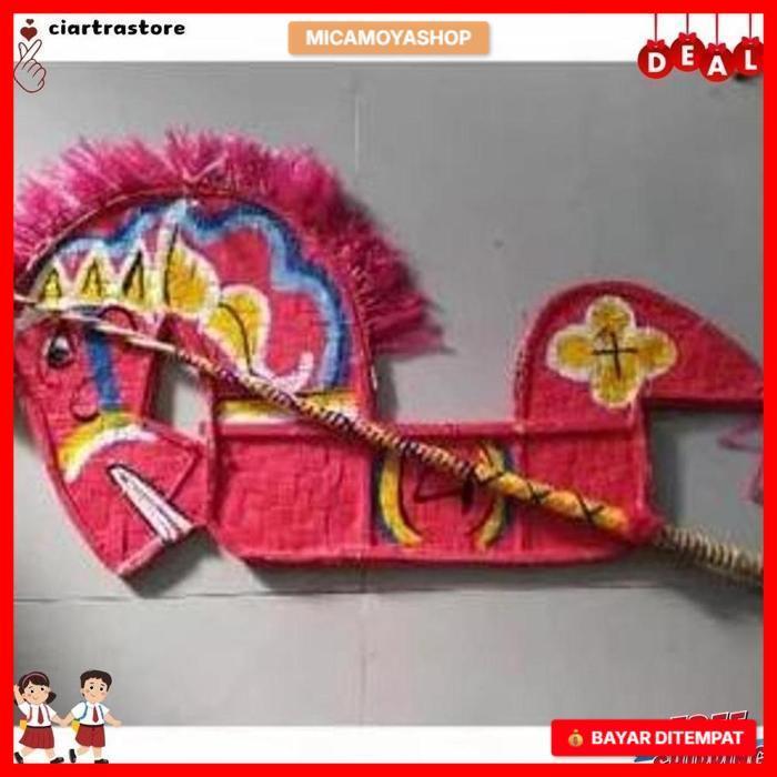 Terbaru Jaran Kepang/Kuda Lumping Ukuran Anak 3Th Kuda Lumping / Jaran Kepang Mainan Anak Jaranan Ja