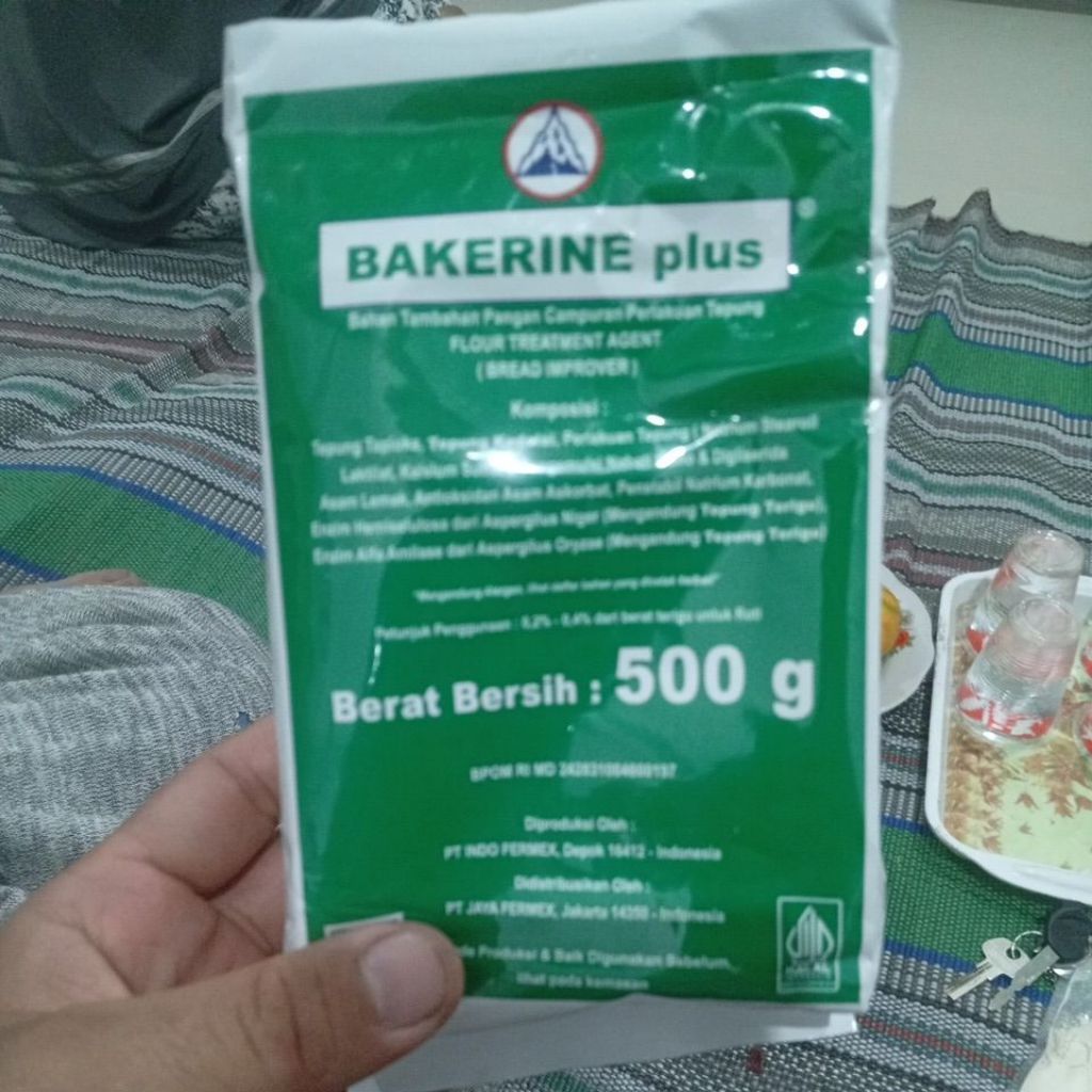 REPACK 50 gr dari BAKERINE PLUS Pelembut Donat Bred Improver Kue Roti Donat