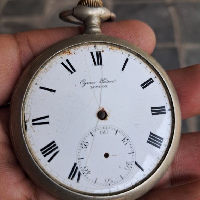 Jam saku pocket watch CYMA london Off bahan
